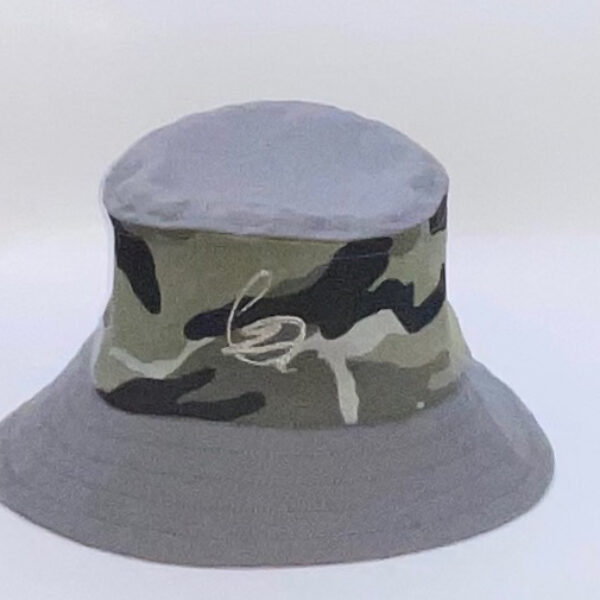 Camouflage Bucket Hat Grey Camo and Gray