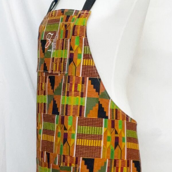 Zebra Island Apron Kente Cloth